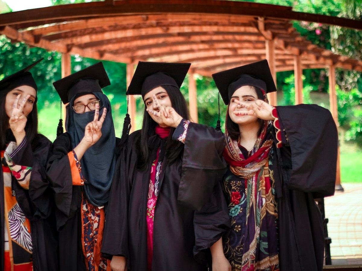 Graduates celebrating