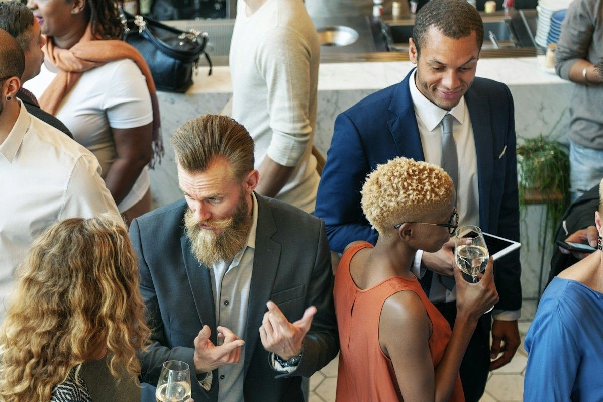 Networking at an event